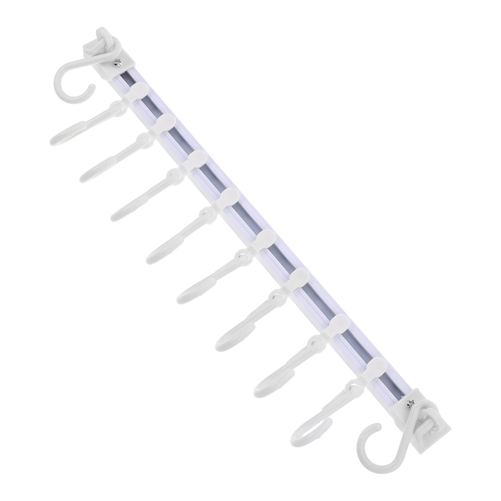 Kitchen Utensils - 2Sets Sliding Rail Hooks Wall Mounted