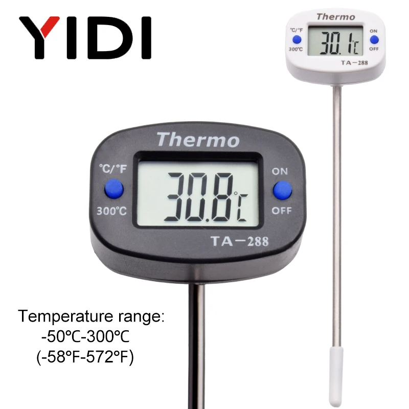 Kitchen Quiz - TA288 LCD Digital Food Thermometer BBQ
