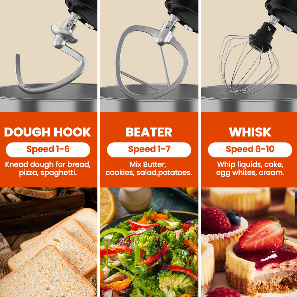 5L Stand Mixer, 1500W Electric - Stand Mixer Bowl ulasan dan harga