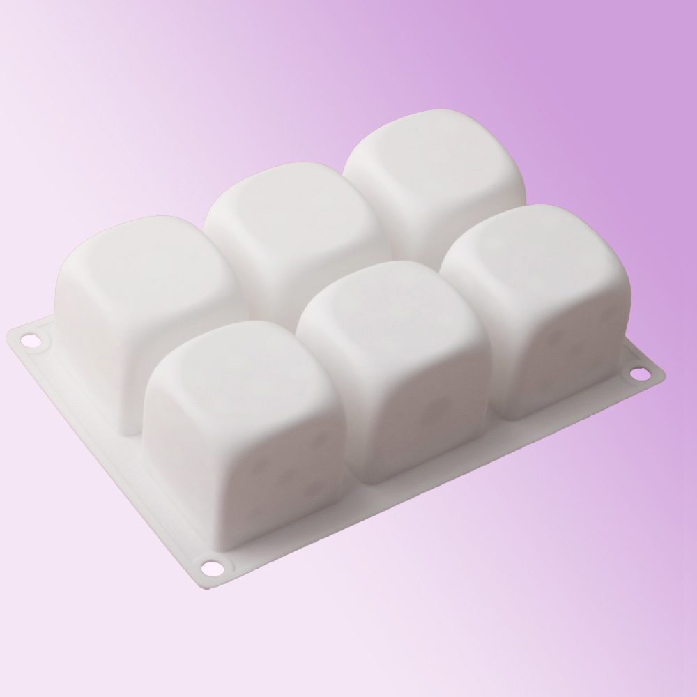 6-Cell Cube Mousse Cake Mould  - Kitchen Appliances For Baking ulasan dan harga