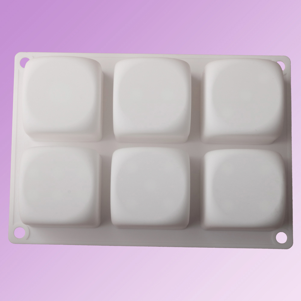 6-Cell Cube Mousse Cake Mould  - Kitchen Appliances For Baking ulasan dan harga