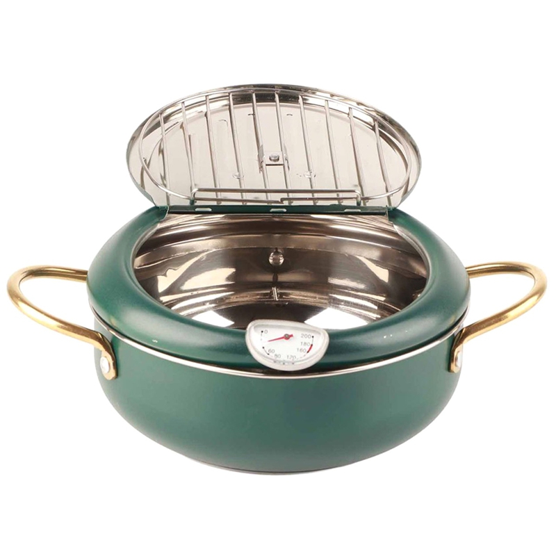 Frying Pot with Thermometer Ja - Kitchen Utensils ulasan dan harga