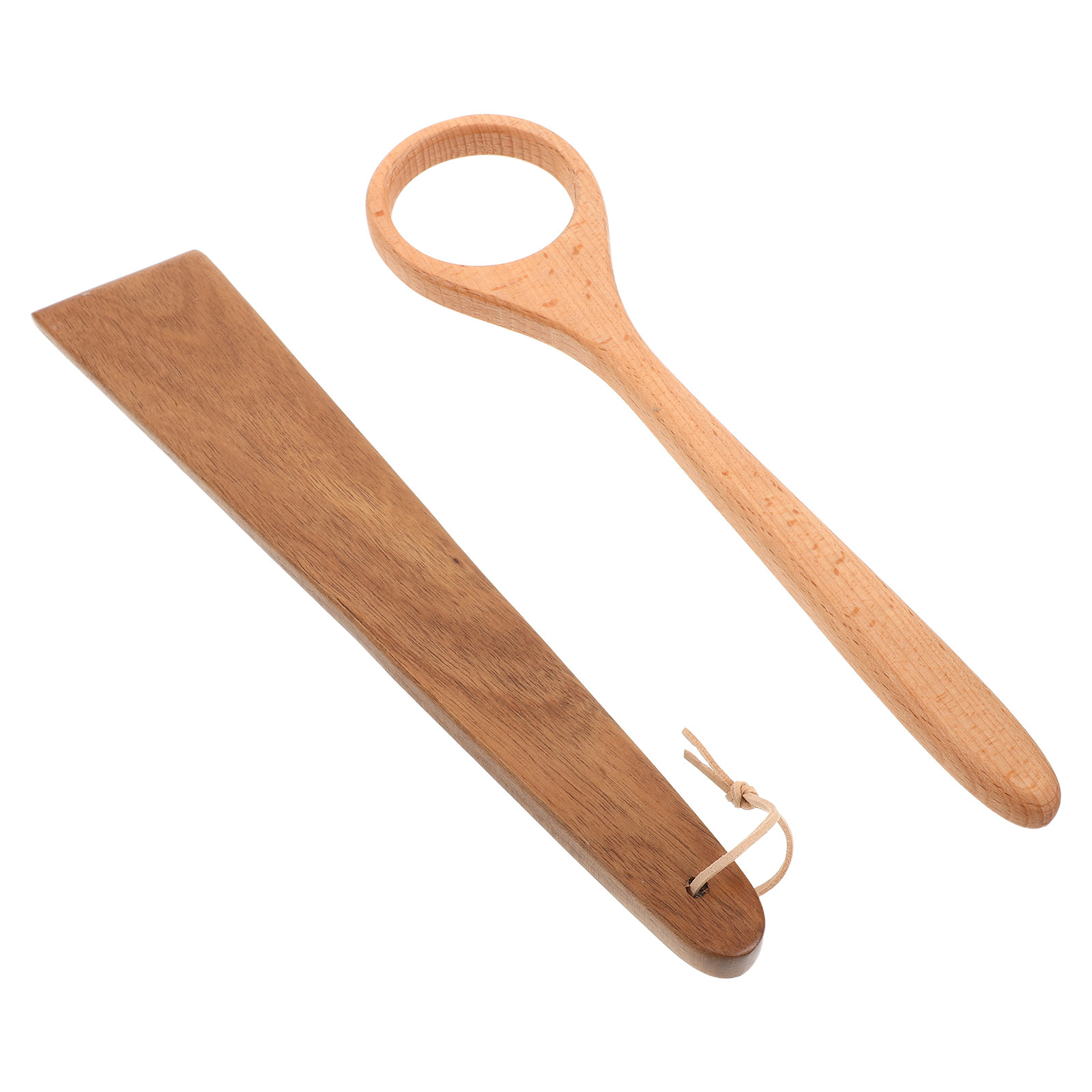 2Pcs Wooden Pizza Dough Scrape - Dough Scraper Curved ulasan dan harga