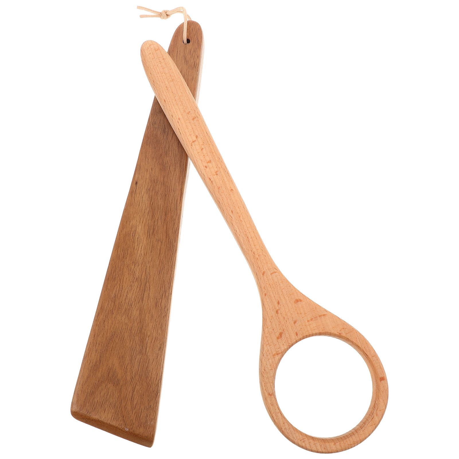 2Pcs Wooden Pizza Dough Scrape - Dough Scraper Curved ulasan dan harga