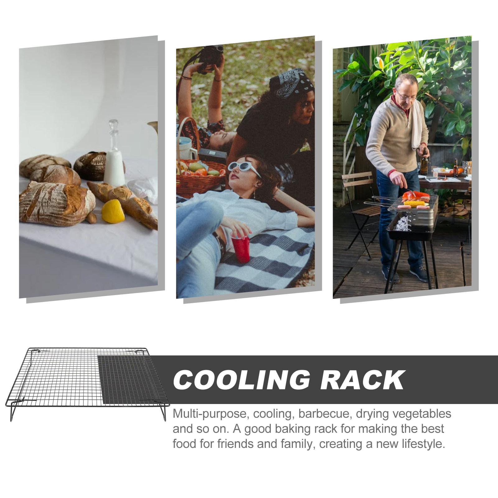 Thick Carbon Steel Cooling Rac - Cooling Rack Wire ulasan dan harga