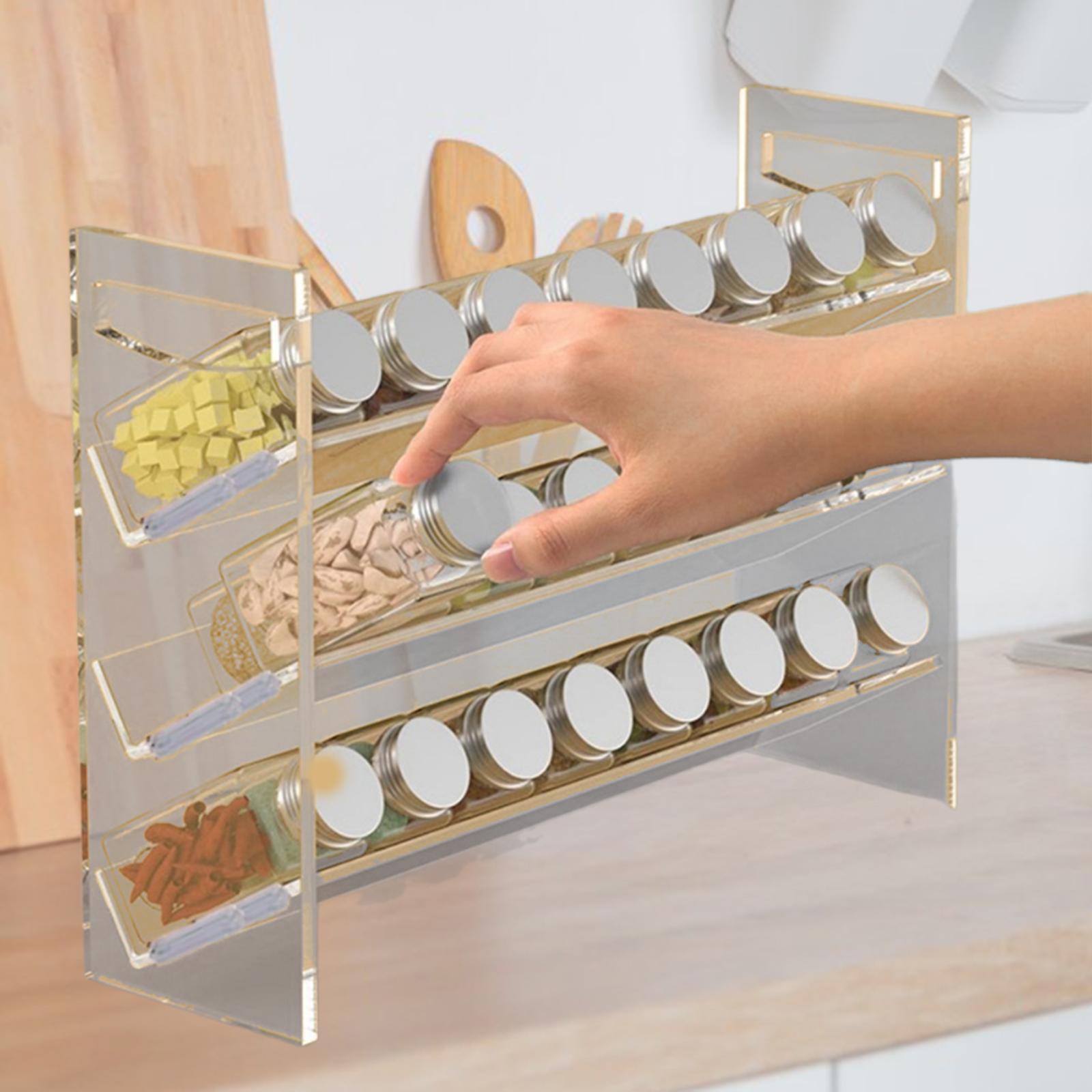 Acrylic Spice Rack Perfume Org - Kitchen Baking Cupboard ulasan dan harga