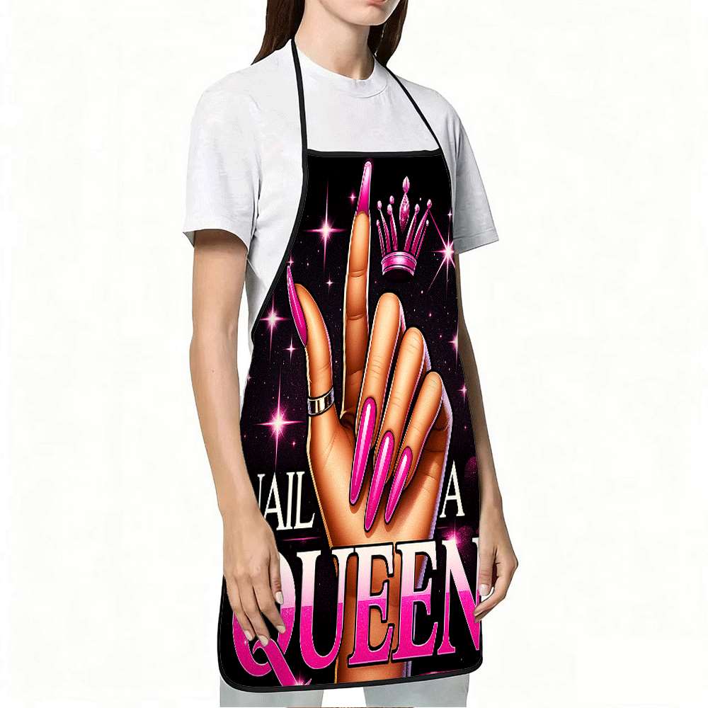 1 Trendy Nail Art-Themed Apron - Baking Kitchen Design Ideas ulasan dan harga