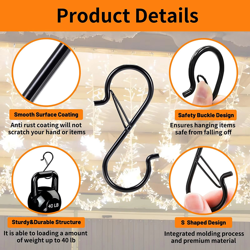 S-shaped Metal Rust Proof Hook - Kitchen Utensils ulasan dan harga