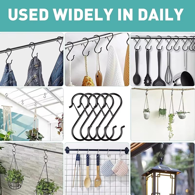 S-shaped Metal Rust Proof Hook - Kitchen Utensils ulasan dan harga