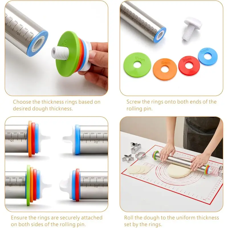 Adjustable Thickness Rolling P - Kitchen Roll Baking ulasan dan harga