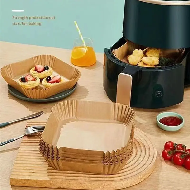 50/100PCS Air Fryer Special Pa - Kitchen Baking Paper ulasan dan harga