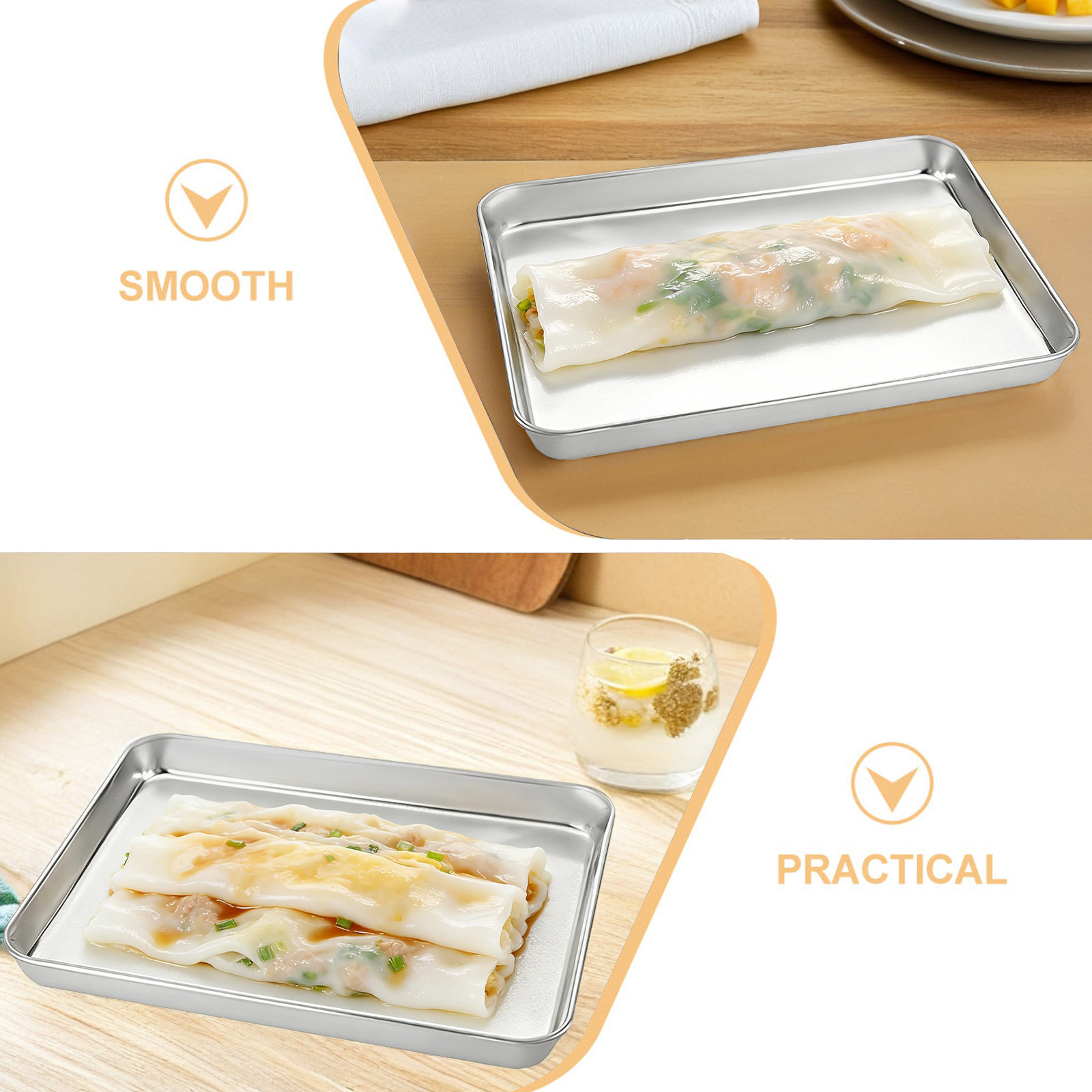 1Set Stainless Steel Rice Nood - Kitchen Roll Baking ulasan dan harga