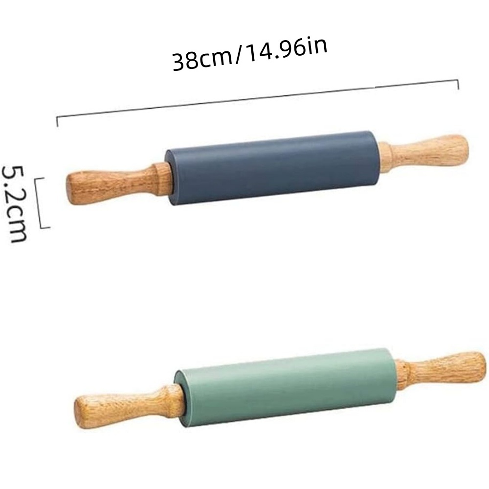 Non-Stick Silicone Rolling Pin - Kitchen Roll Baking ulasan dan harga