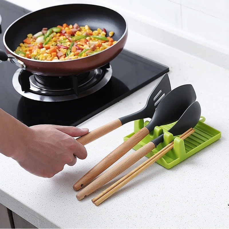 Plastic Spoon Spatula Holder K - Kitchen Baking Tray Organiser ulasan dan harga