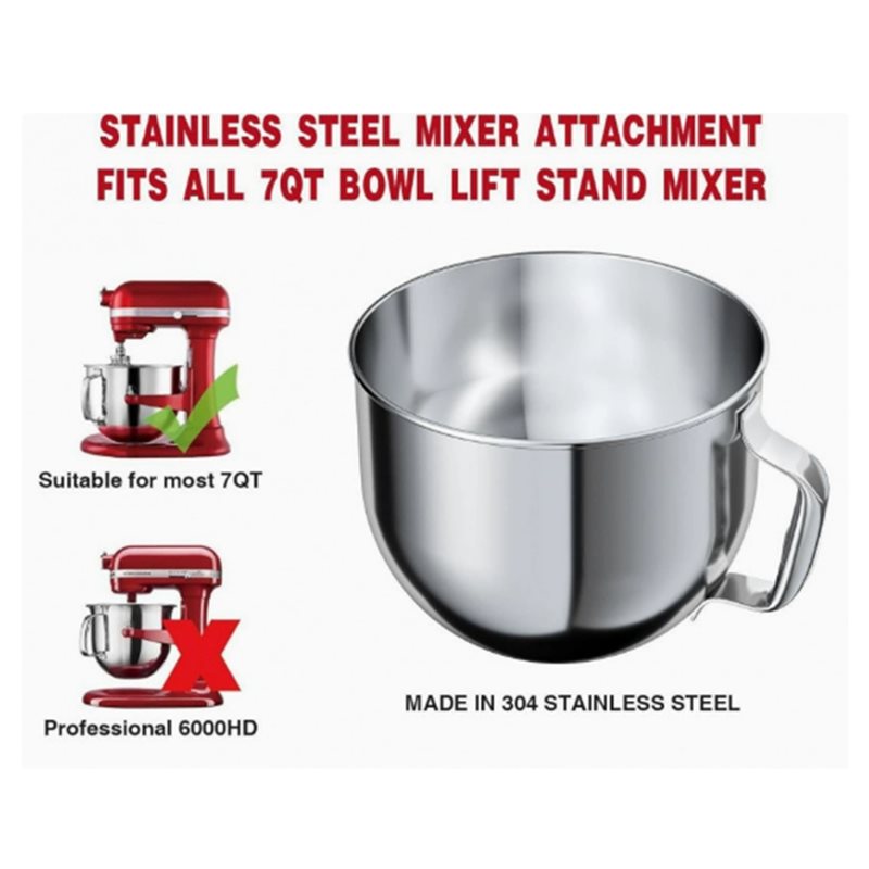 ABYN-7QT Stainless Steel Mixer - Stand Mixer Bowl ulasan dan harga