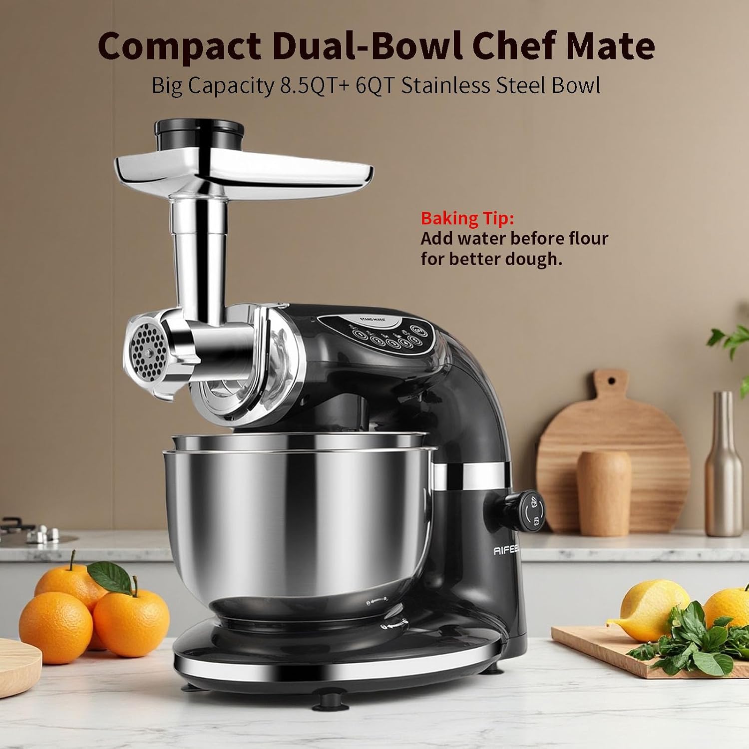 Black Electric Stand Mixer 85Q - Stand Mixer Bowl ulasan dan harga