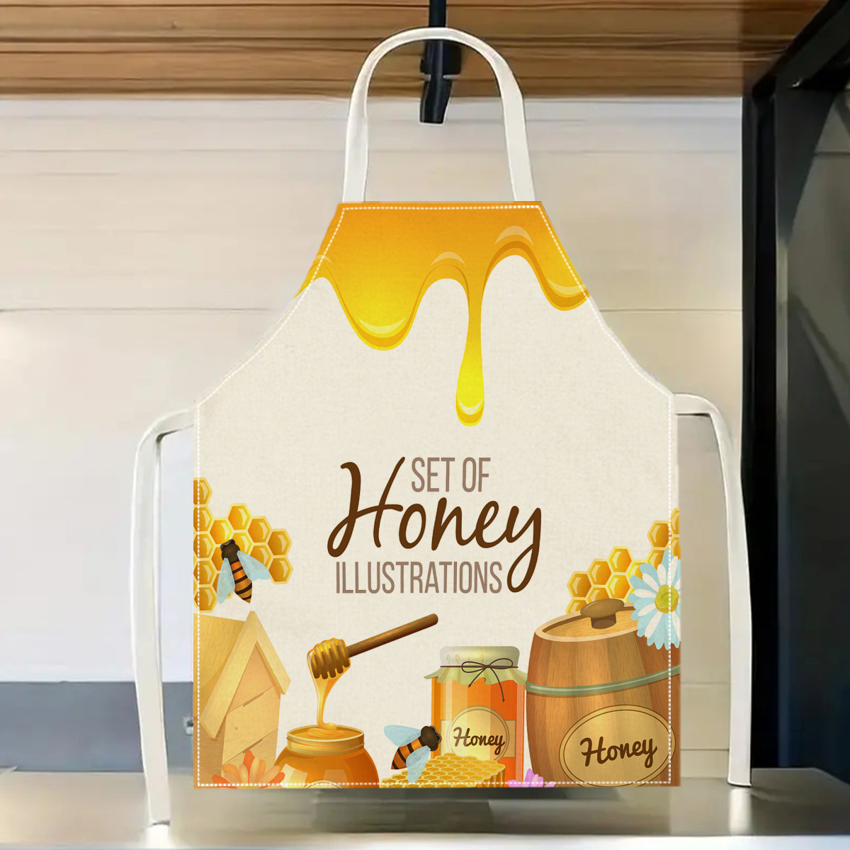 1pc Honey Bee Apron Sweet Kitc - Baking Kitchen Design Ideas ulasan dan harga
