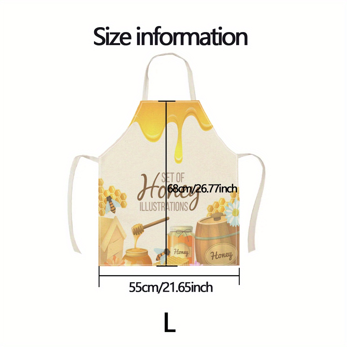 1pc Honey Bee Apron Sweet Kitc - Baking Kitchen Design Ideas ulasan dan harga