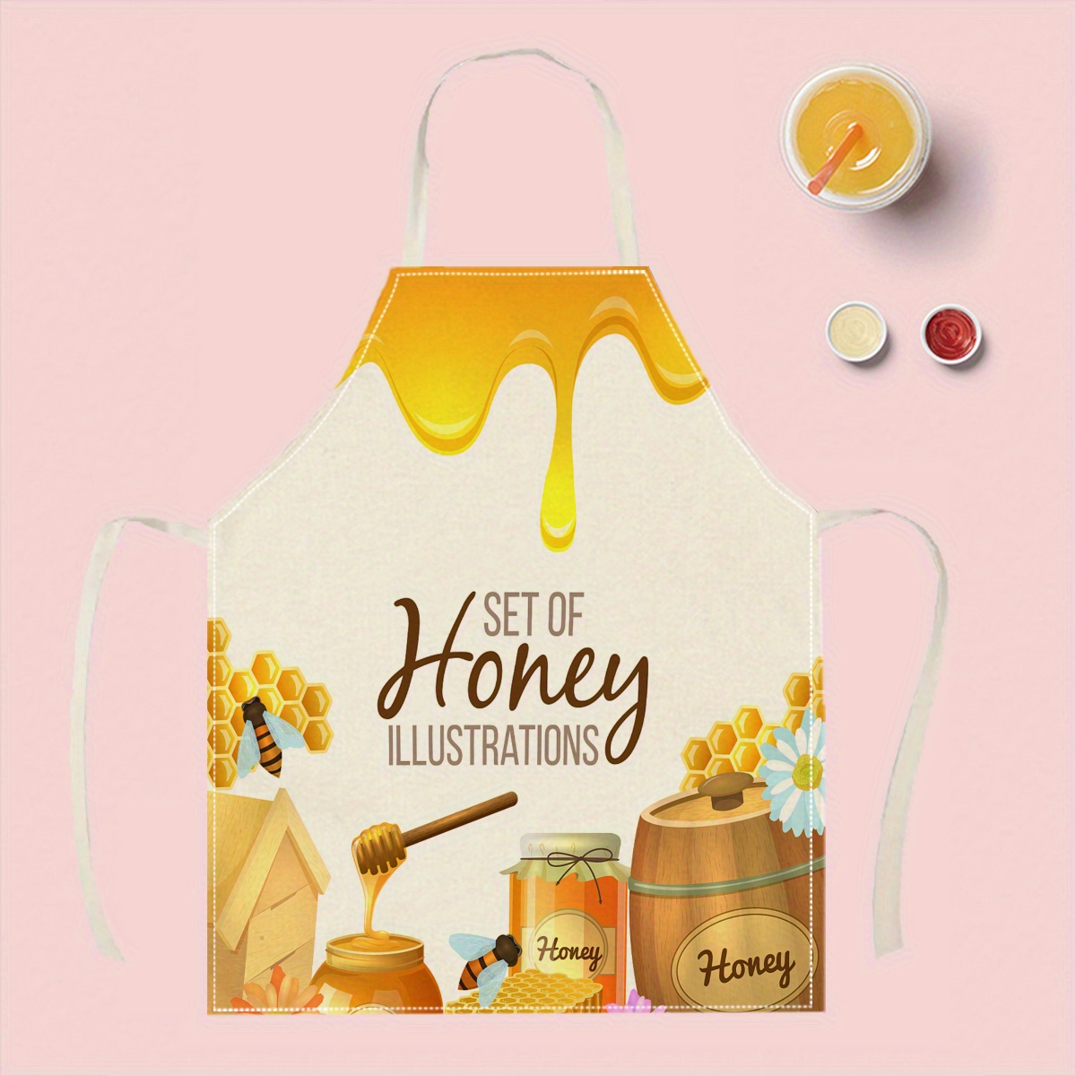 1pc Honey Bee Apron Sweet Kitc - Baking Kitchen Design Ideas ulasan dan harga