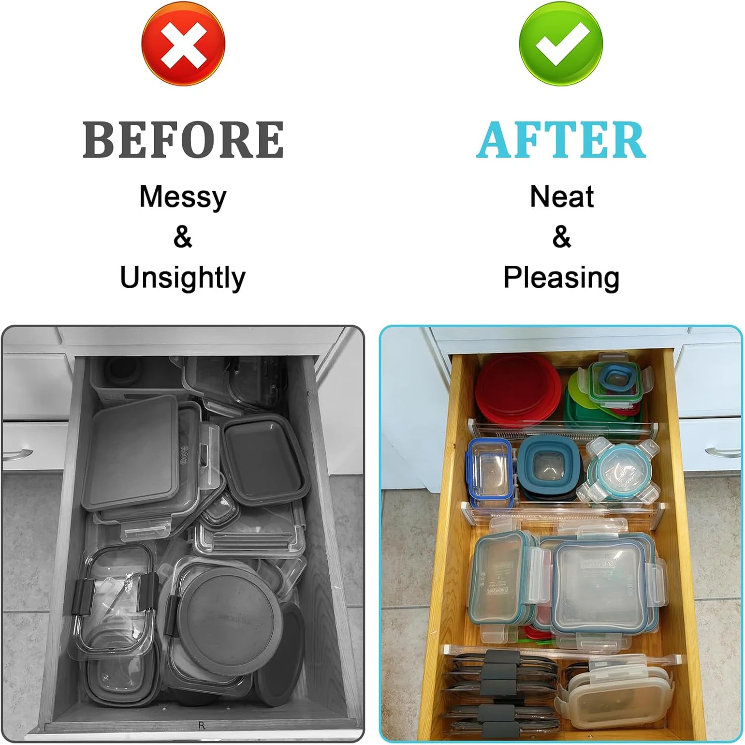 4/6/8/12 Pack Expandable Drawe - Kitchen Utensils ulasan dan harga