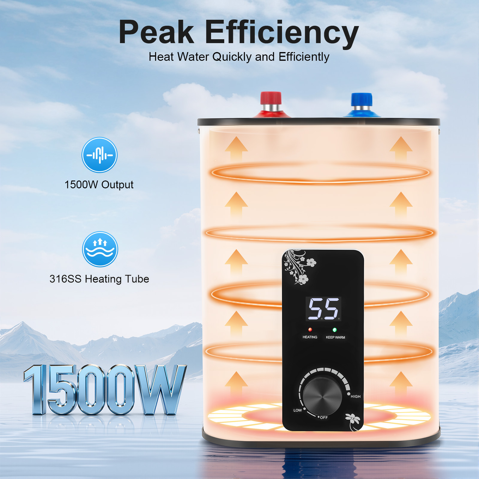 Instant Hot Water Heater 1500W - Miniature Baking Kitchen ulasan dan harga