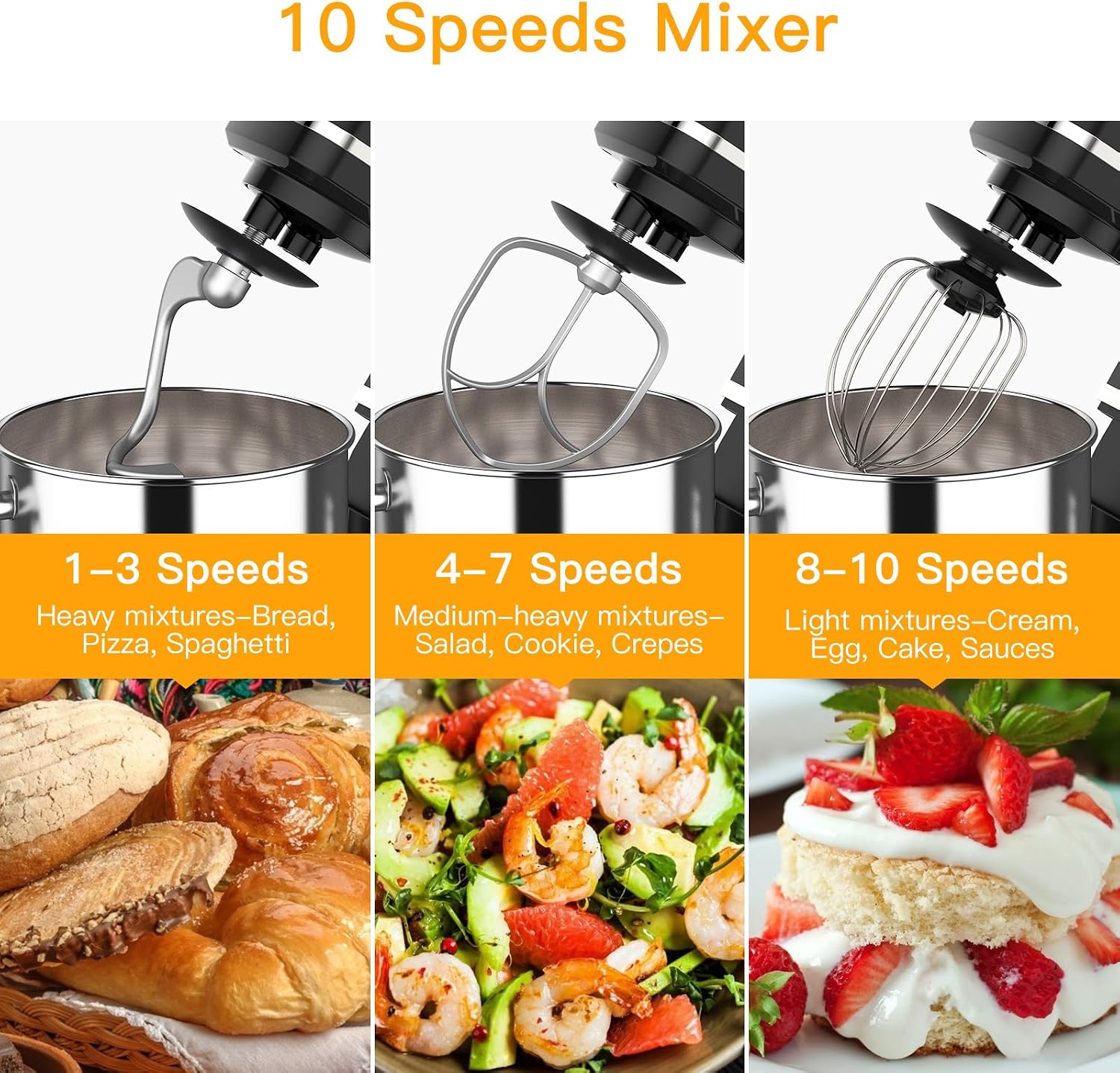Tacleekii 7.5QT Tilt-Head Stan - Stand Mixer Bowl ulasan dan harga
