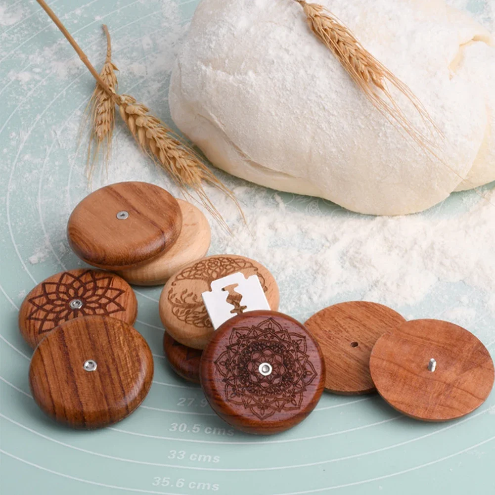 Bread Bakery Lame Tools Wooden - Dough Scraper Curved ulasan dan harga