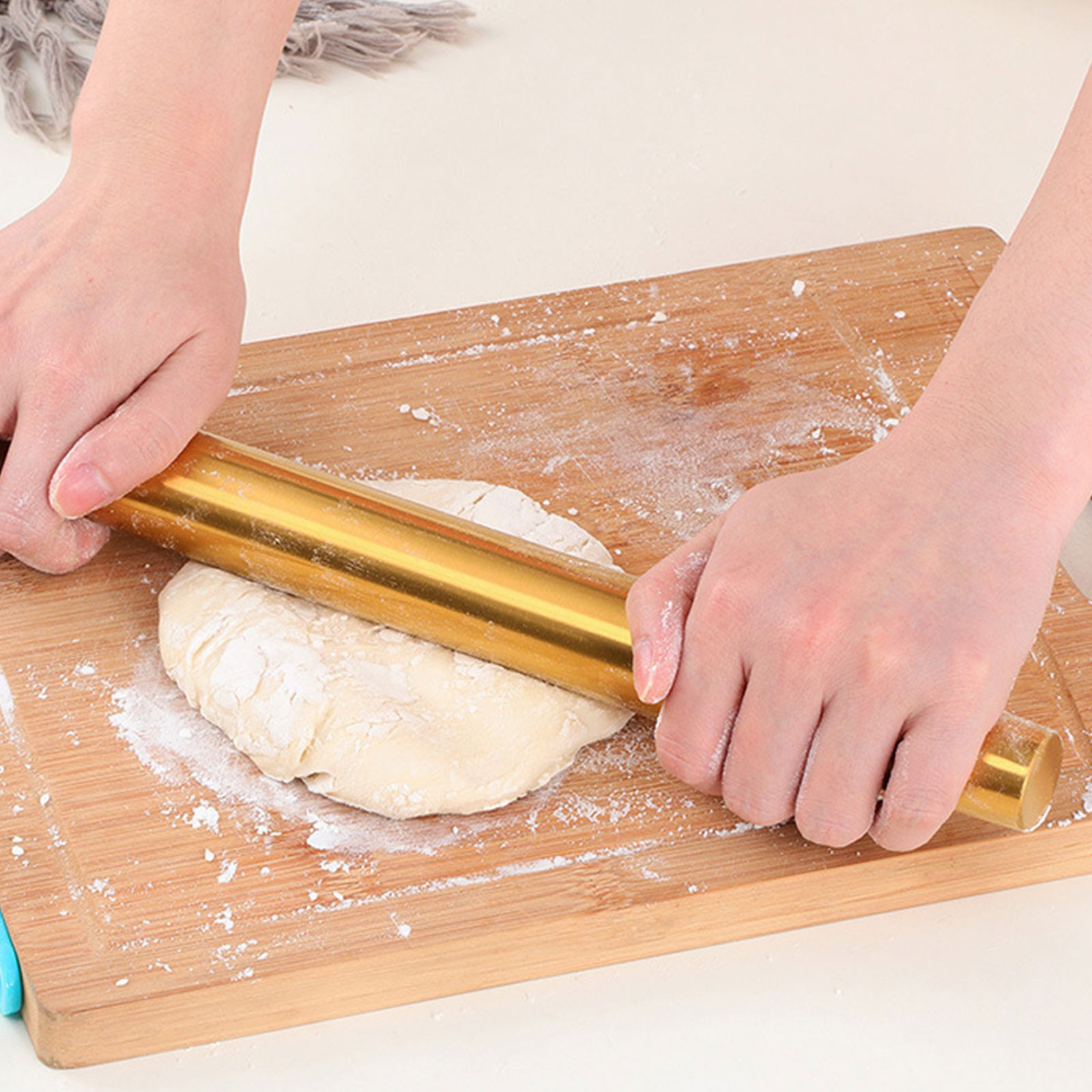 Gold Rolling Pin Baking Tool C - Kitchen Roll Baking ulasan dan harga