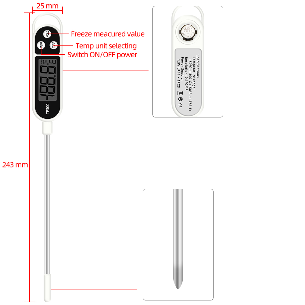 Digital Food Thermometer Kitch - Kitchen Quiz ulasan dan harga