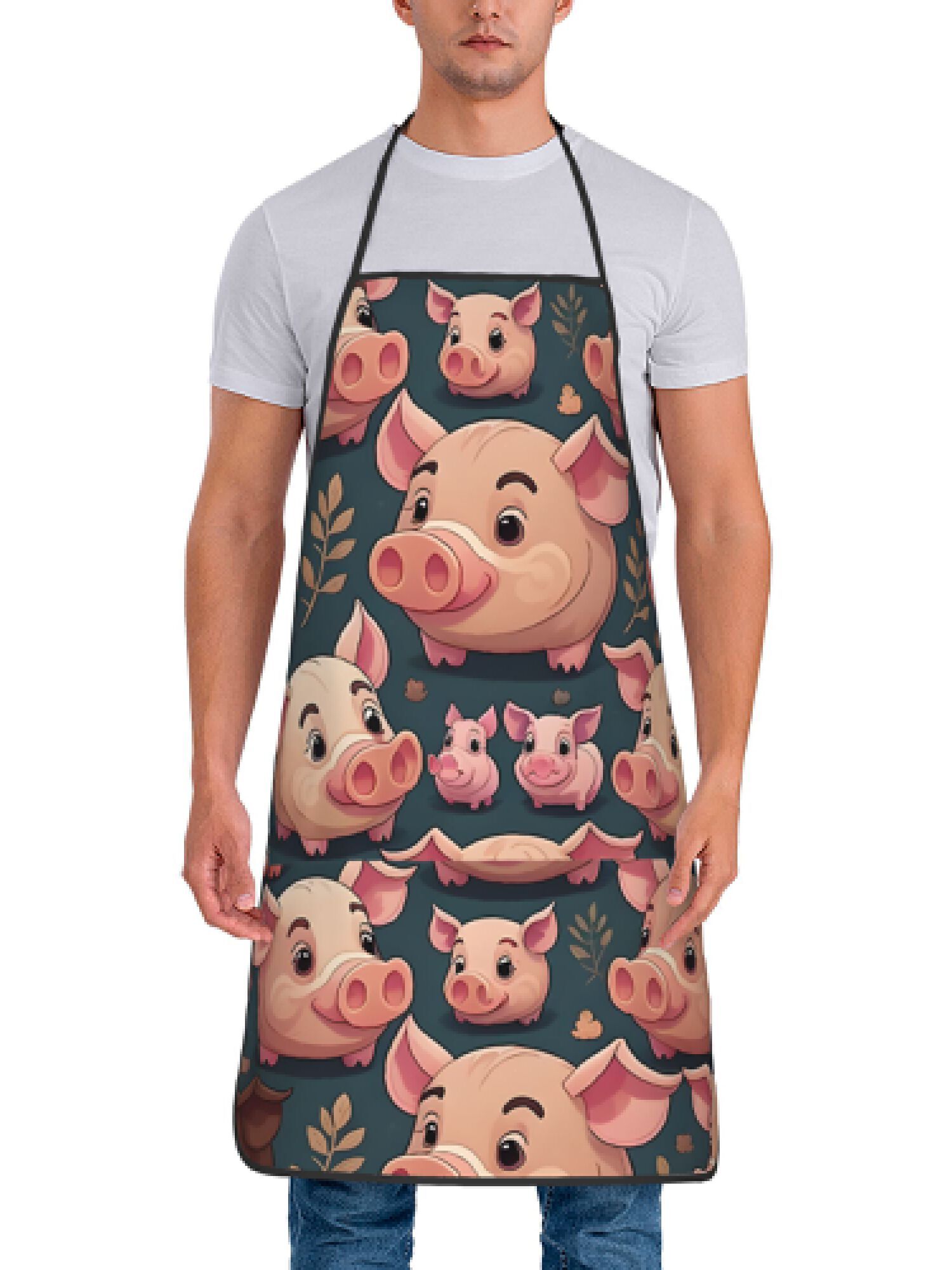 1 Piece Retro Pink Pig Design  - Baking Kitchen Design Ideas ulasan dan harga