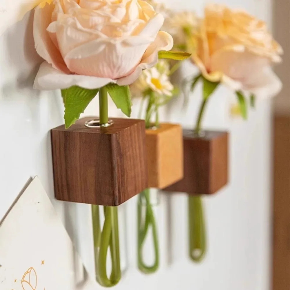 Wooden Test Tube Vase Refriger - Kitchen Quiz ulasan dan harga