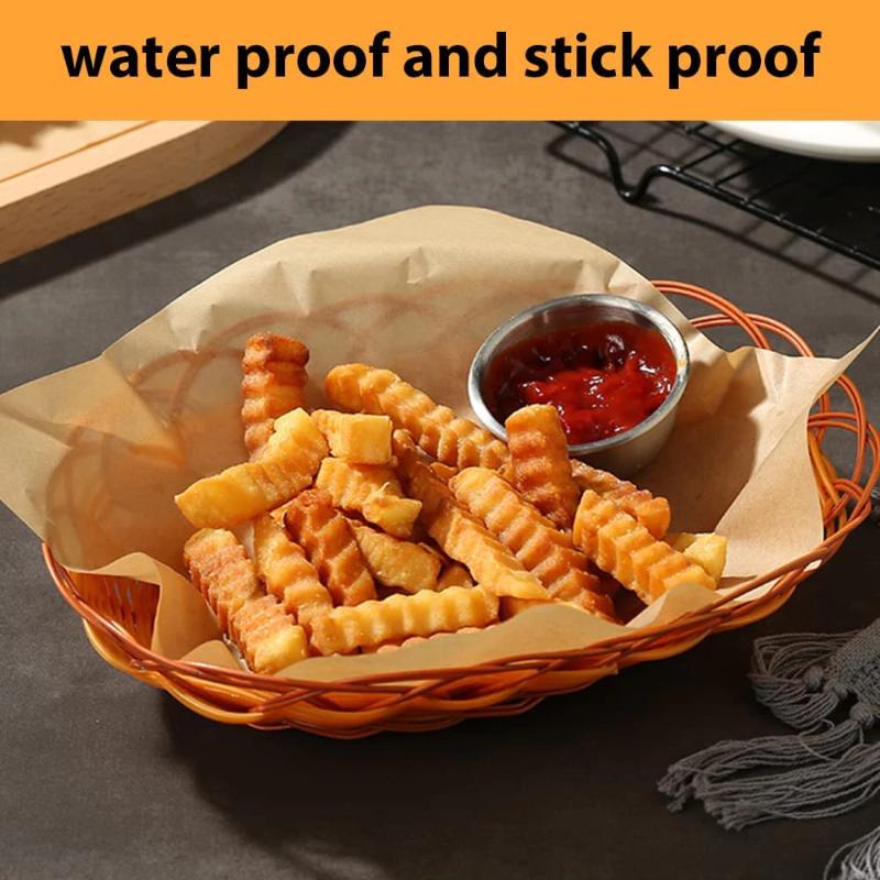 【MA】100pcs Kraft Parchment Pap - Kitchen Baking Paper ulasan dan harga