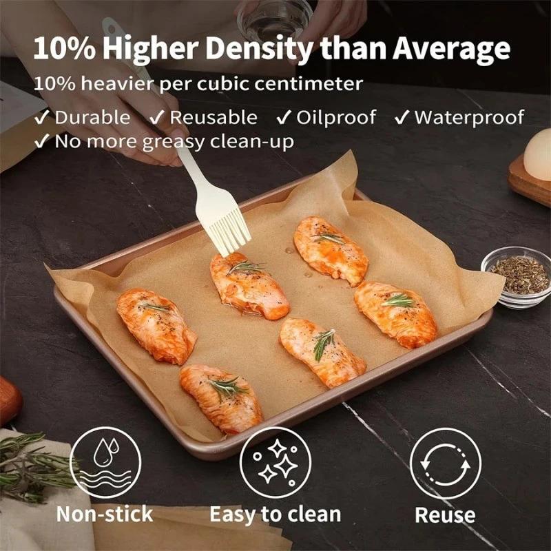 【MA】100pcs Kraft Parchment Pap - Kitchen Baking Paper ulasan dan harga