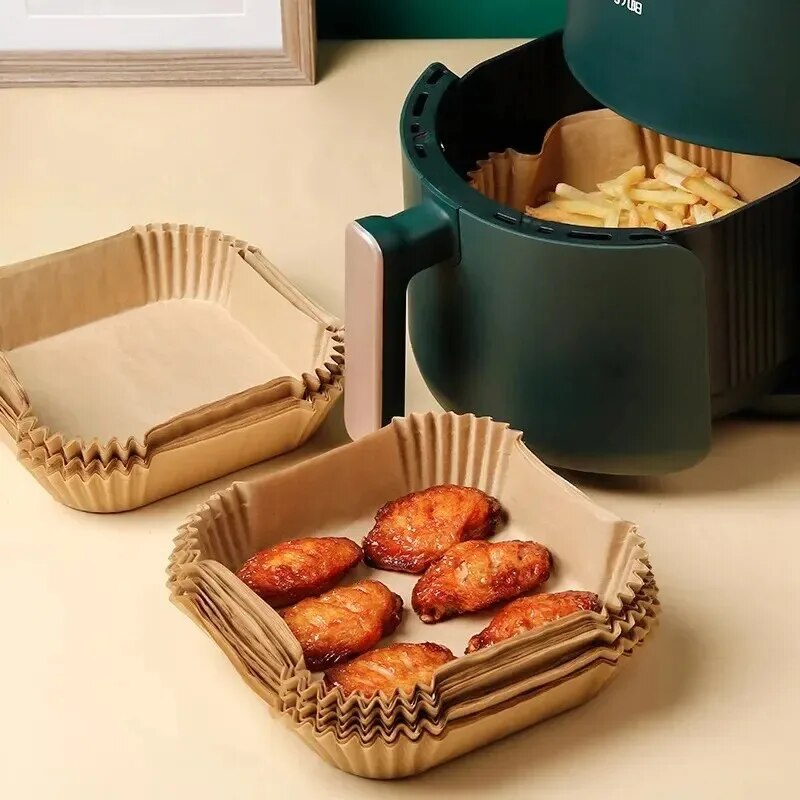 50Pcs Air Fryer Disposable Pap - Kitchen Baking Paper ulasan dan harga