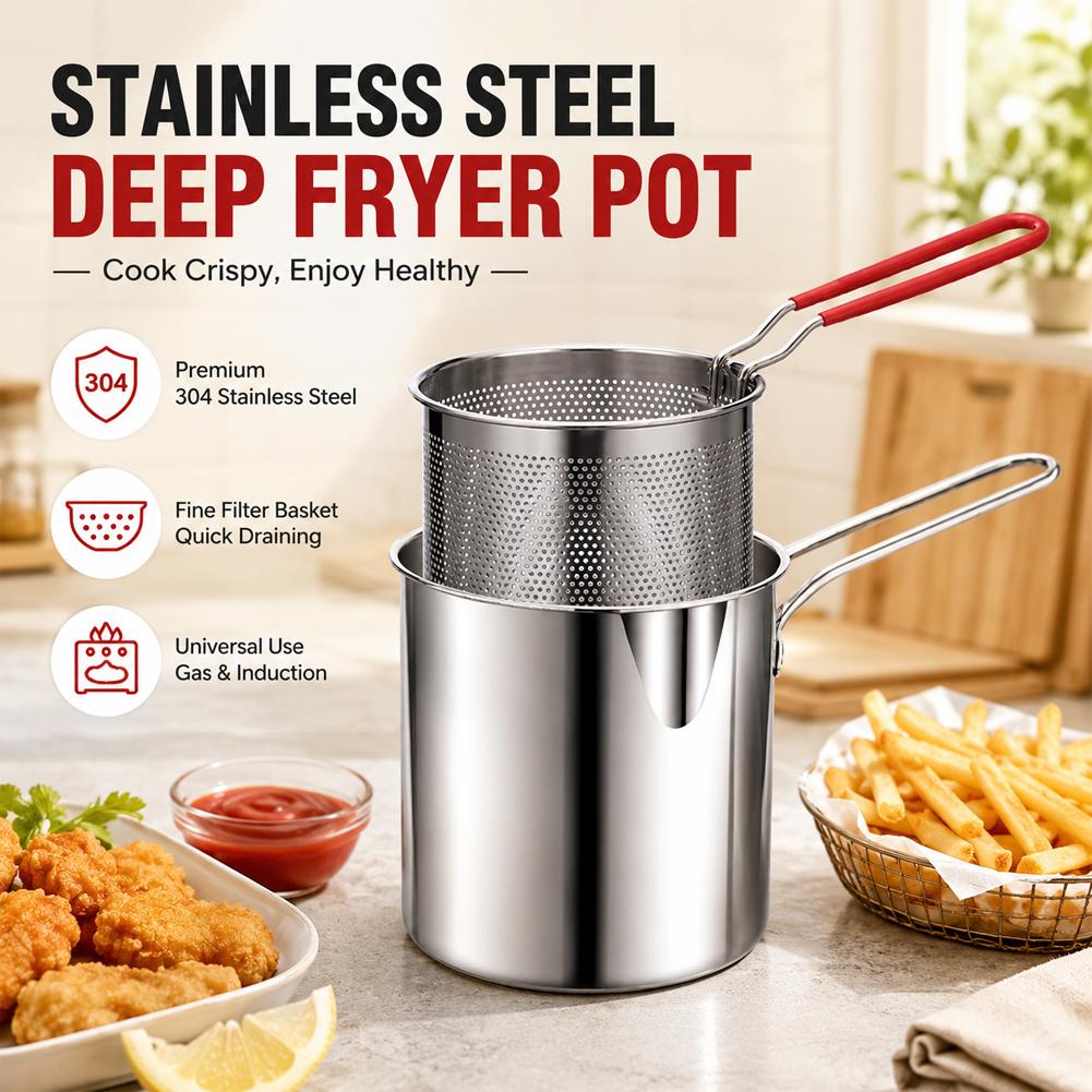 Stainless Steel Deep Fryer Pot - Miniature Baking Kitchen ulasan dan harga