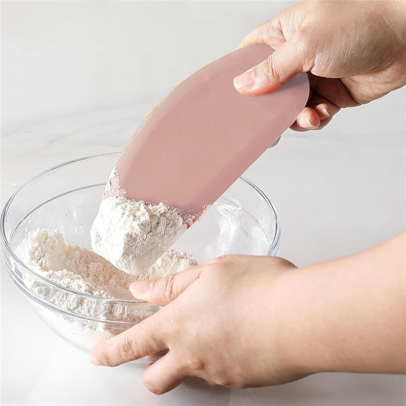 AEE2-Silicone Bowl Scraper Fle - Dough Scraper Curved ulasan dan harga